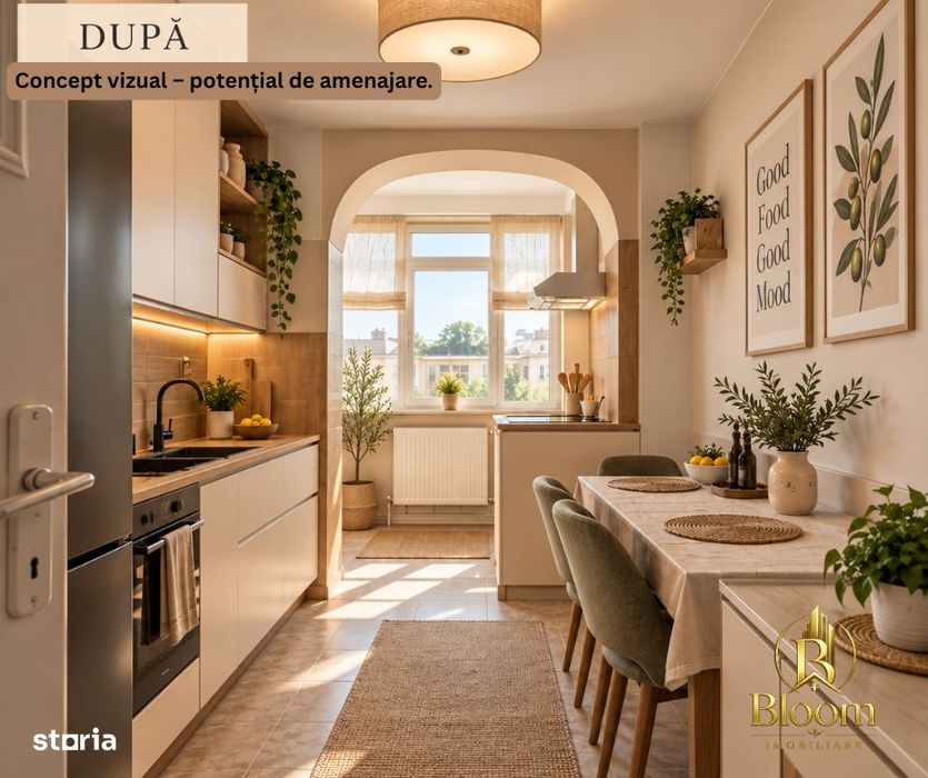 2 camere | ~50 mp | 2 balcoane | Centrală | Micro 16 – 53.000 €