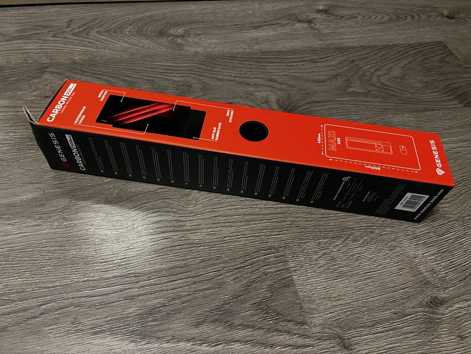 Mouse pad Genesis Carbon 500 Maxi Flash G2, Black-Red