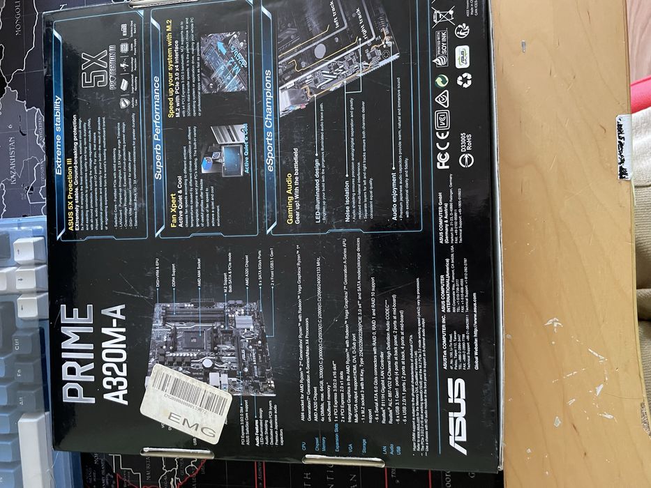 REZERVAT! Placă de bază ASUS Prime A320M-A, Socket AM4 (Utilizată 7 luni)