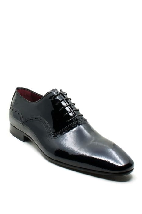 Новые туфли Oxford Buffalo, 43 размер, лаковые, ручная работа, черные