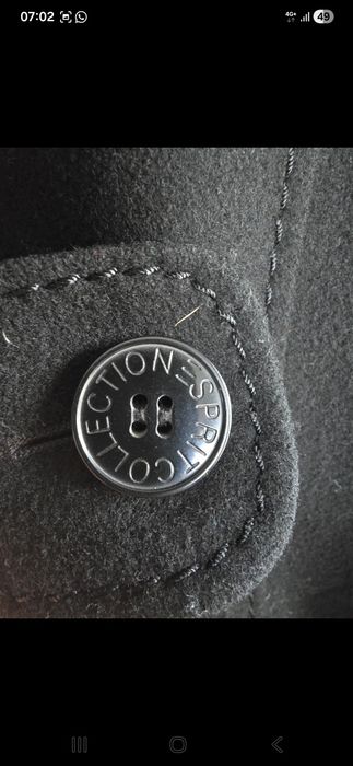 Palton Esprit dama 65%lână marime 40