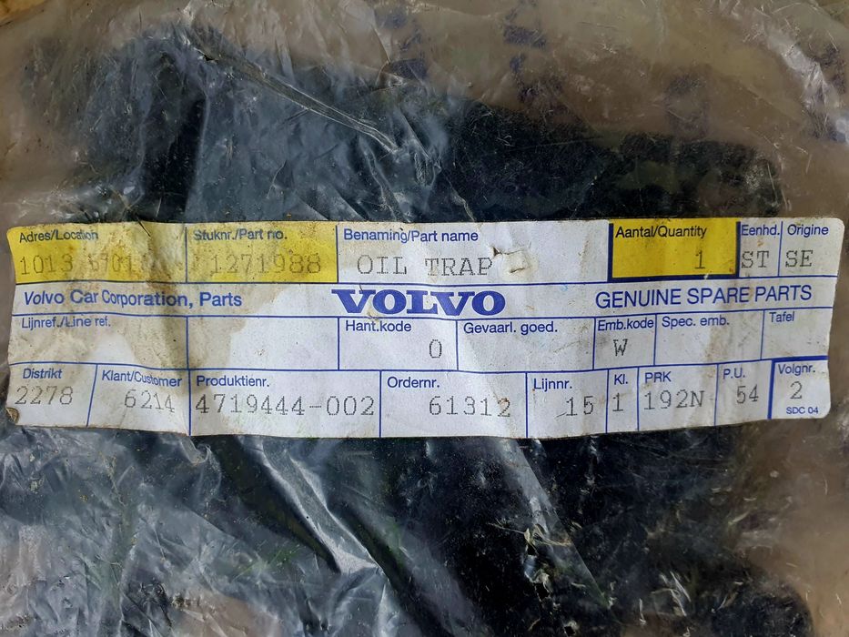 Epurator ulei Volvo OE