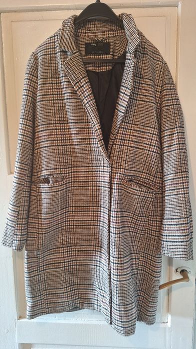 Palton de damă cadrilat