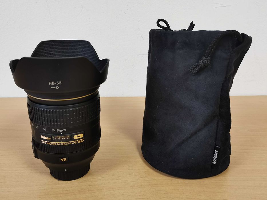 Nikon AF-S NIKKOR 24-120mm f/4G ED VR (с Nano Crystal Coat) универсален варио обектив за Nikon F и Nikon Z фотоапарати