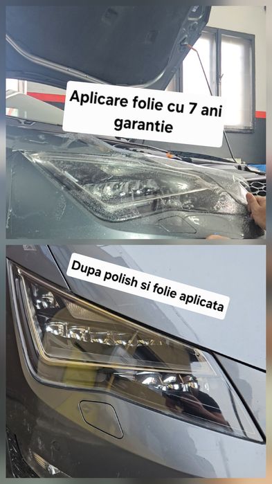 Polis/Reconditionare faruri, polish parbriz, detailing auto