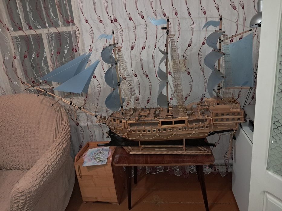 Ручная работа 1.5 метра кораблик