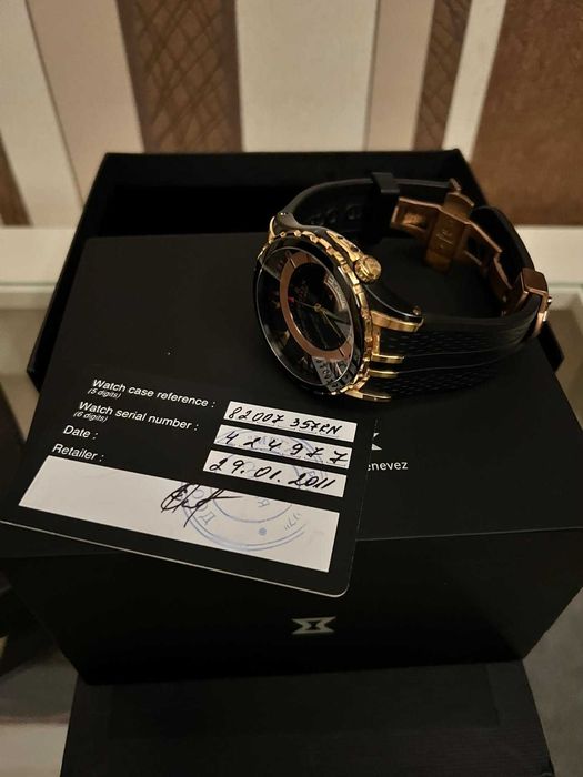 Edox Grand Ocean Decentrique Date Automatic FULL SET!