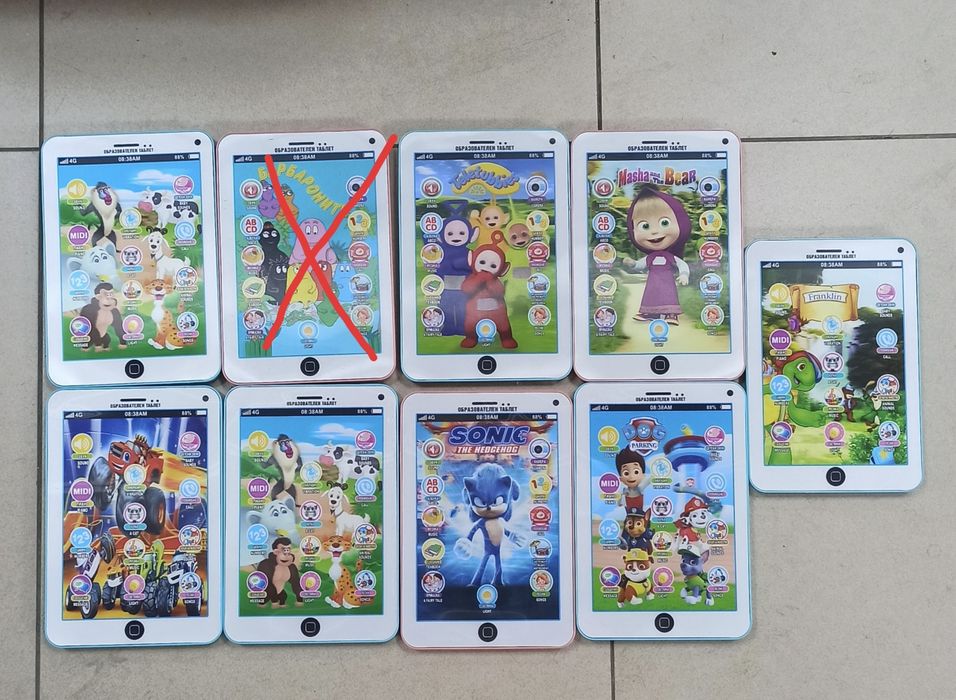 Образователен таблет/телефон на БГ,Танцуващ кактус,SONIC-10e-13e