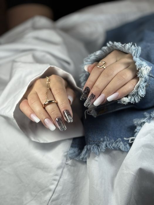 Unghii cu gel si oja semipermanenta/ pedichiura