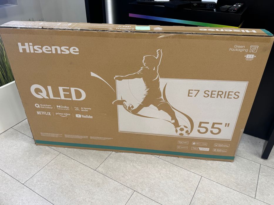Телевизор Hisense 55' инча QLED НЕРАЗОПАКОВАН!