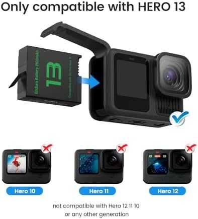 Нови Магнитно Зарядно и 2 Батерии за камера Gopro Hero 13 фото снимки
