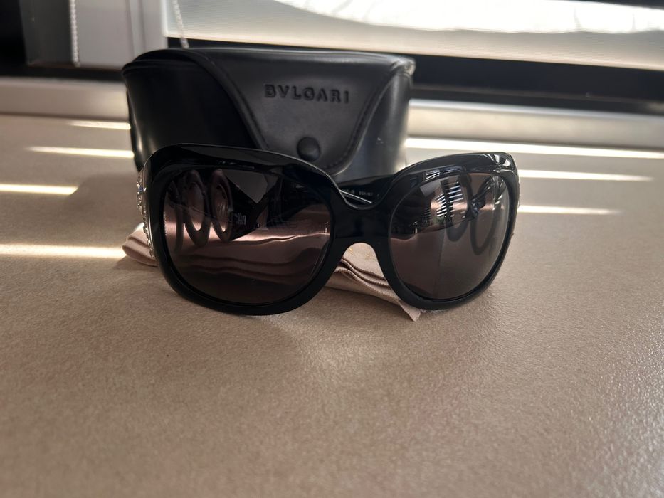 Оригинални слънчеви очила Bvlgari 8016-B с кристали + калъф