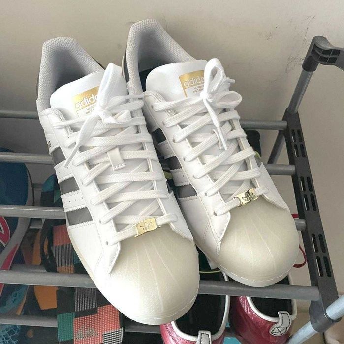 Оригинални кожени обувки ADIDAS SUPERSTAR размер  EU45 1/3