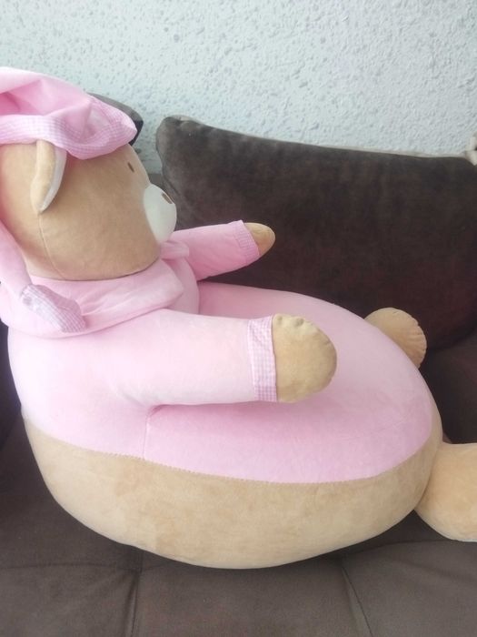 Детски пуф Мече и Слонче