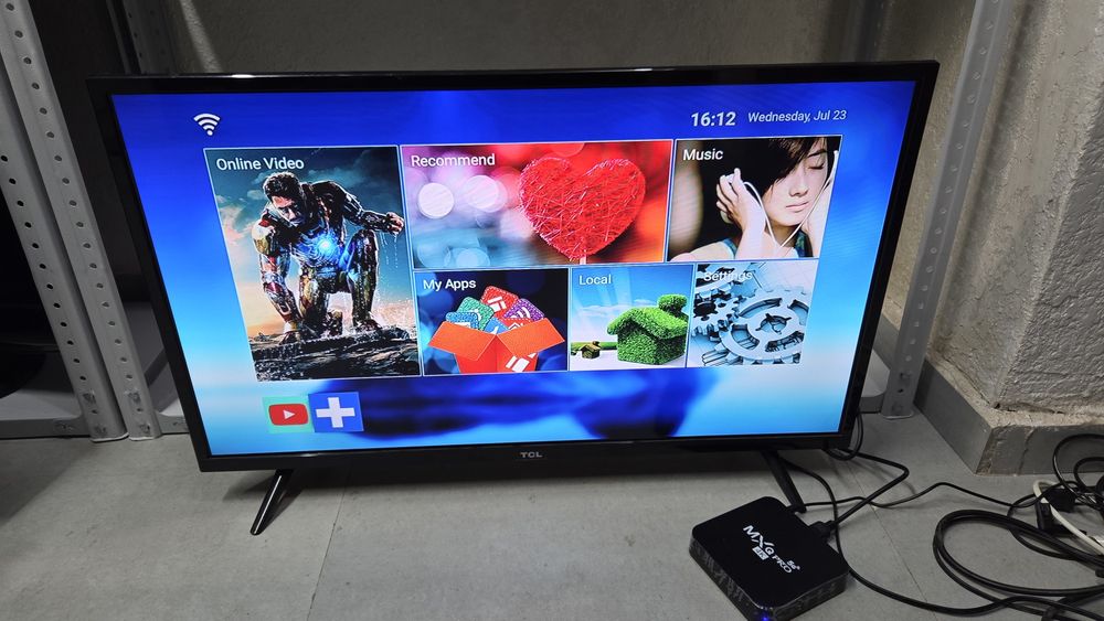 *️⃣ TCL Led Tv Диогональ 81см + Андроид Приставка / QTV