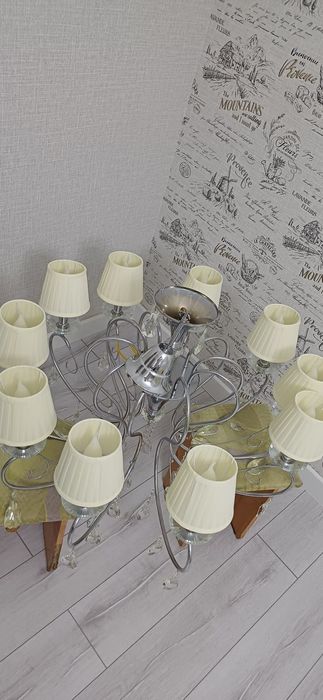 Люстра серебристый