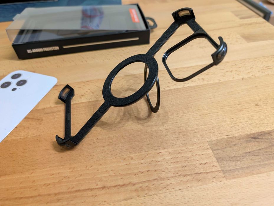 Husă iPhone 16 Pro Max inedită, cu marginile libere, inel, metalică