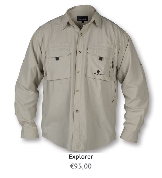 Мъжка туристическа ,ловна риза WOLF CAMPER . Размер L