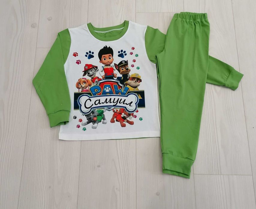 Детски пижами с картинка и име по ваш избор