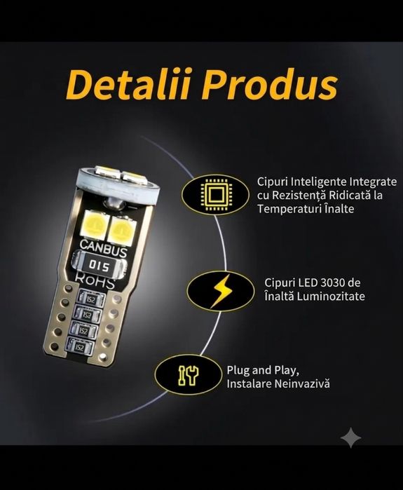 Set becuri led W5W(T10) și Sofit