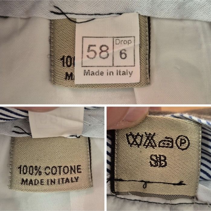 Pantaloni grosi de Lux Capresi Napoli, Tesătură Tessuti di Sondrio 58