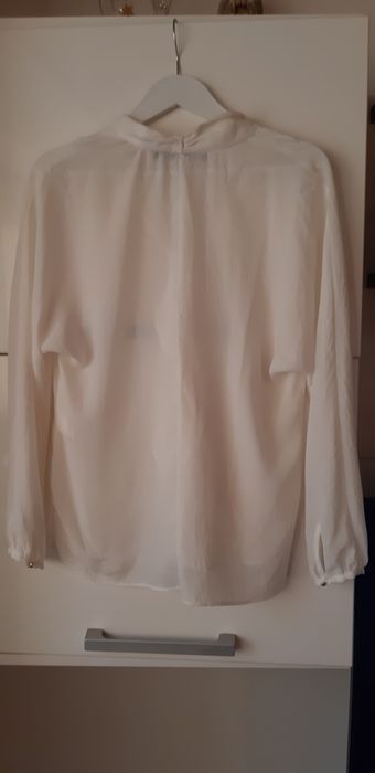 Bluza Zara,alb unt,superba M