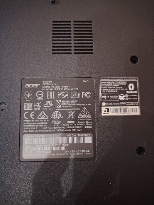 Продам ноутбук Acer Extensa EX2519