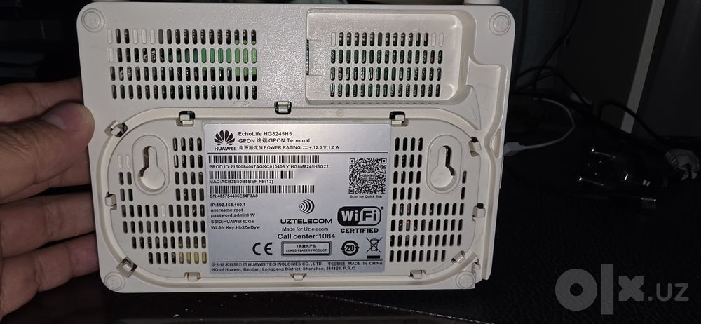 Wi fi router. GPON. Huawei.  2 shoxli
