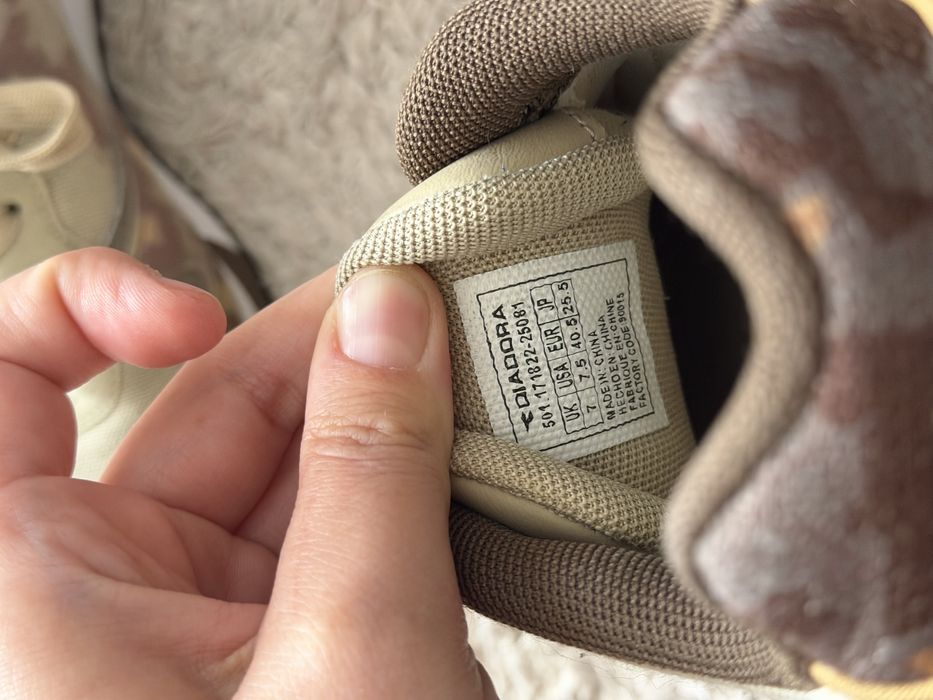 Sneakers Diadora v7000 army cammo bej maro de toamna Mojave Desert