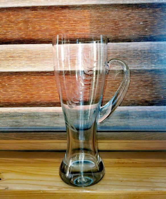 Кристални чаши 6 бр гравирани гроздов флорален мотив ракия 89 лв за 6