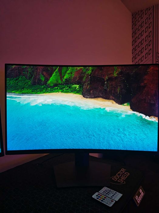 Monitor Gaming Dell S3220DGF curbat LED VA 31.5”, WQHD, 165Hz