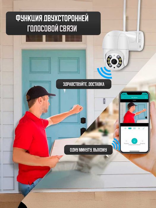 Умная PTZ камера для улицы и дома с Wi-Fi камера видеонаблюдения