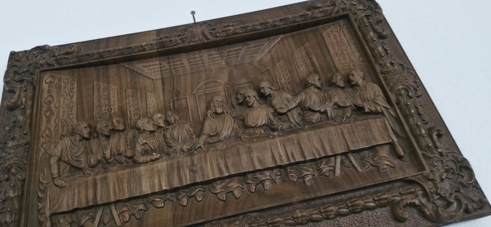 Icoana  veche pe lemn