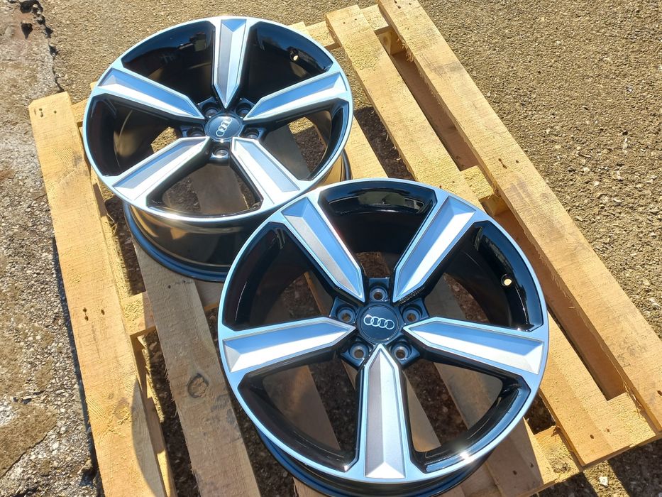 18. АУДИ 5Х112 БАБА ЯГА Deep Black Silver A3 A4 A5 A6 A7 A8 Q3 Q5 Ч.Но