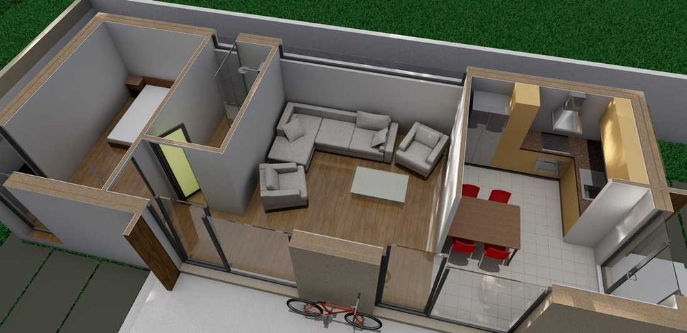 Container din teava rectangulara la dimensiunea dorita!