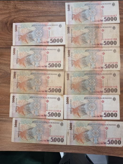 Bancnote România 5000 lei 1998 Lucian Blaga