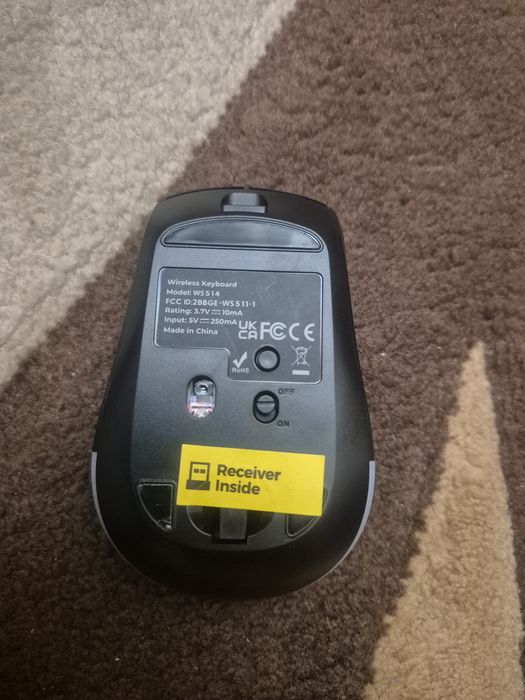 Set Tastatura Mouse Wireless RGB Seleris - Reincarcabil Gaming/Office