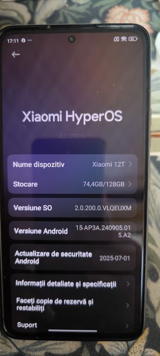 Xiaomi 12t stare bună.