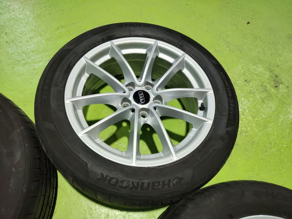 17 5x112 Audi A4 A5 A6 лети джанти 5х112 Ауди а4 а5 а6 225/50/17 летни гуми Hankook