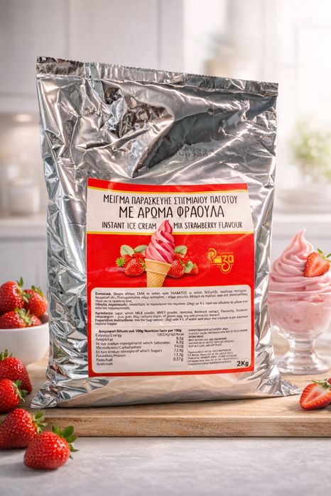 Крем сладолед на прах за машина