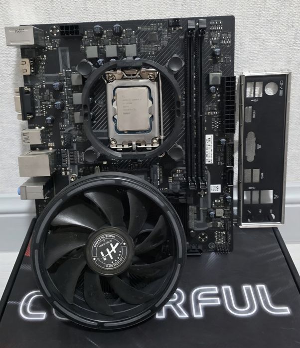 Комплект H610 pro + 12100 i3 12100f+ большой кулер количество