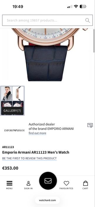 Ceas Emporio Armani Classici Aviator AR11123 barbatesc