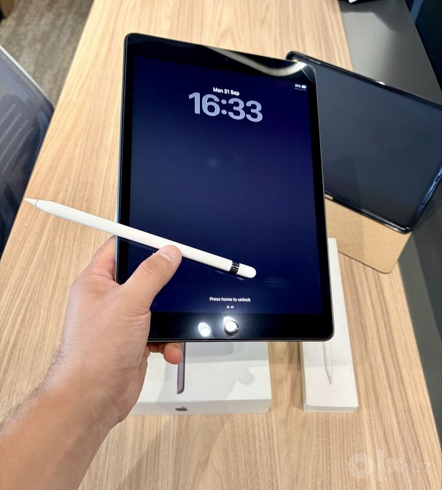 iPad 9th Gen 64GB Wi-Fi + Apple Pencil 1 — Ideal holatda