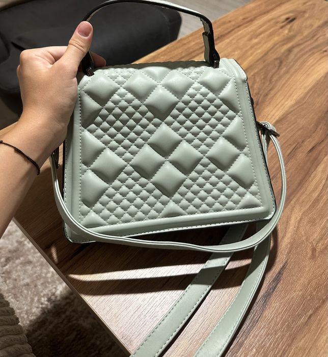 Синьо-зелена чанта