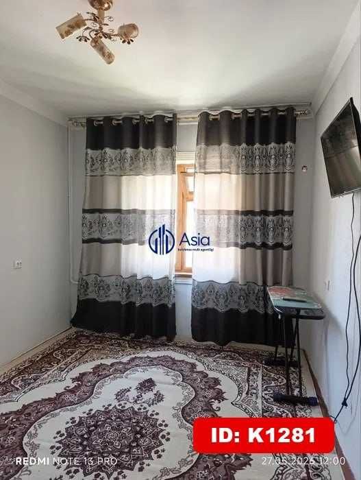 K1281 Arzon narxda Sofmed 5mik somiy 2xonalik kvartira sotiladim