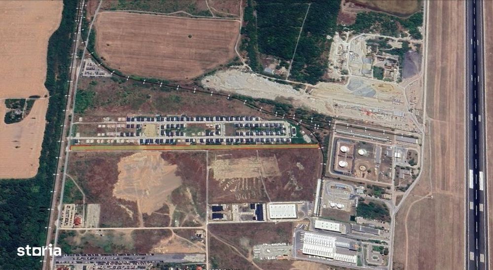 OTOPENI - Teren intravilan - 11,036 mp  - front 15,2 ml