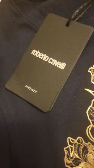 Уригинална тениска с бар код Роберто Кавали