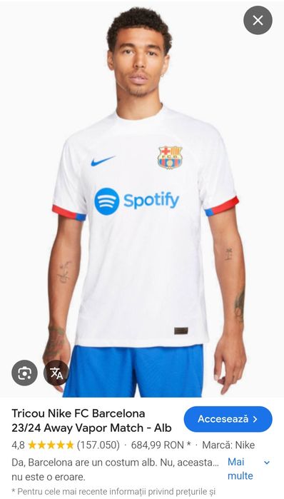 Vând tricou de bărbați Nike Barcelona!
