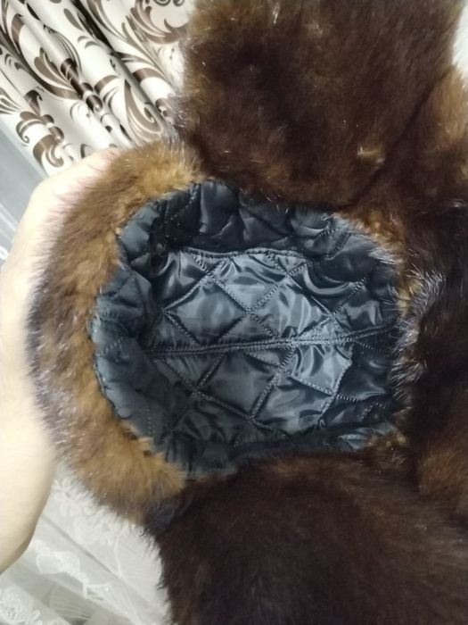 Норковая шапка ушанка