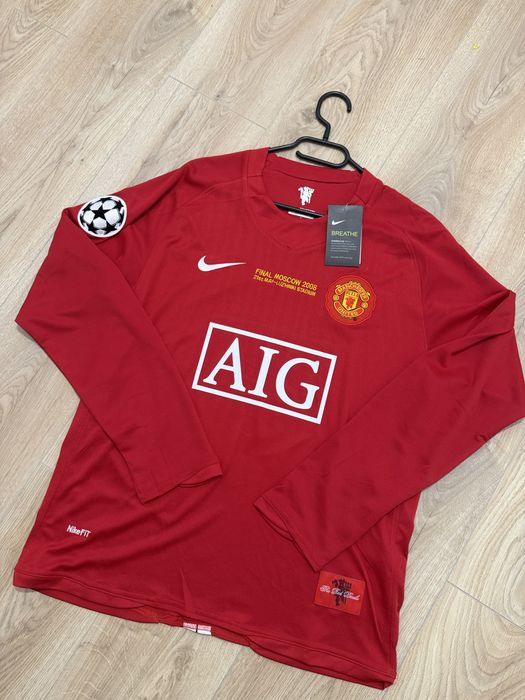 Bluza de fotbal Tricou de fotbal Nike Manchester United Cristiano Ronaldo 7 CR7 final ucl marime L nou cu eticheta